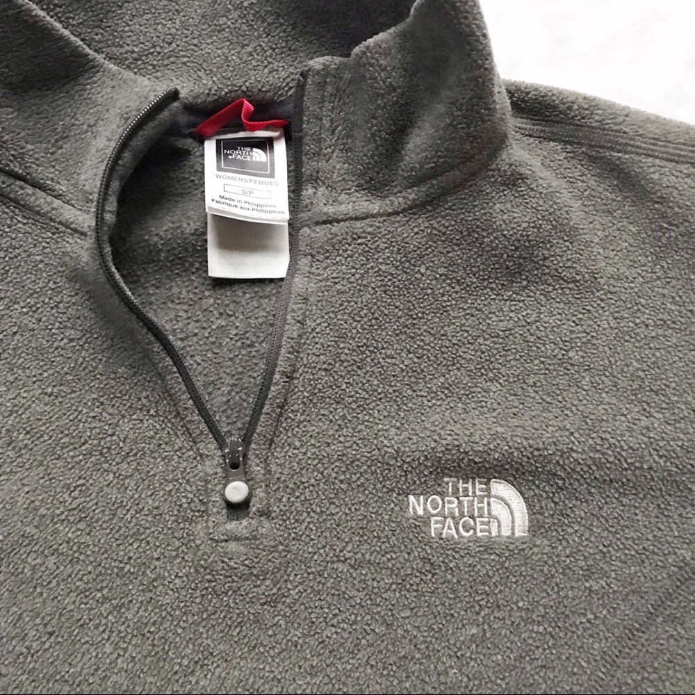 Grey Fleece Halfzip Northface - Picture 2 of 3
